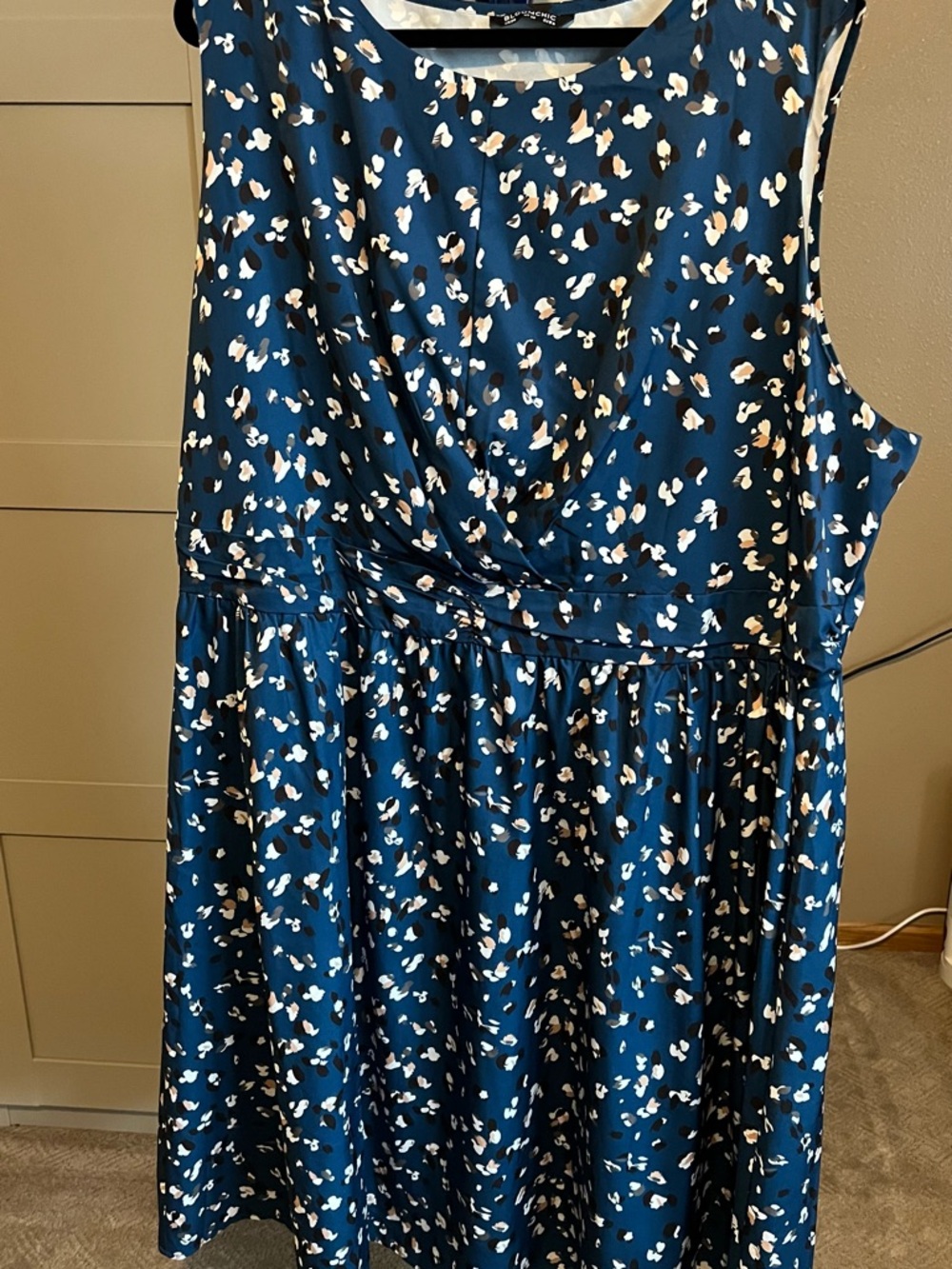 BloomChic Navy Blue Floral Print Dress